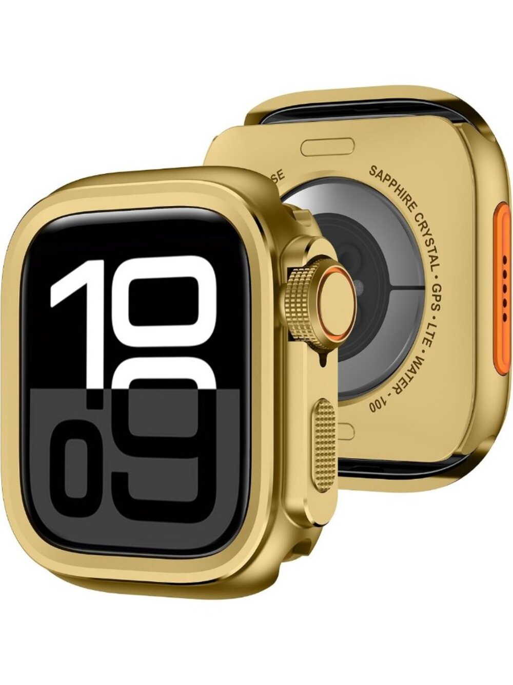 2-in-1 Metal Case for Apple Watch Series 11/10 46mm - Rugged Shockproof Bumper